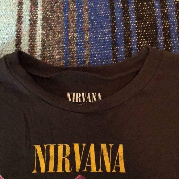 Nirvana Crop Top Tee Shirt - Picture 3 of 11